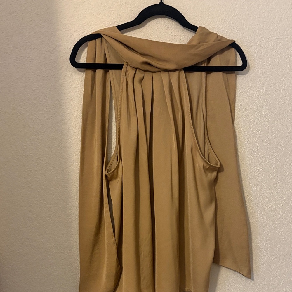 Banana Republic Camel Sleeveless Blouse